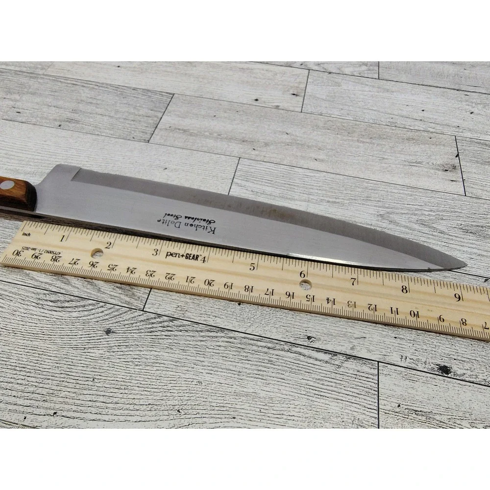 Vintage Japanese Kitchen Delite Chefs Knife Full Tang‎ 14